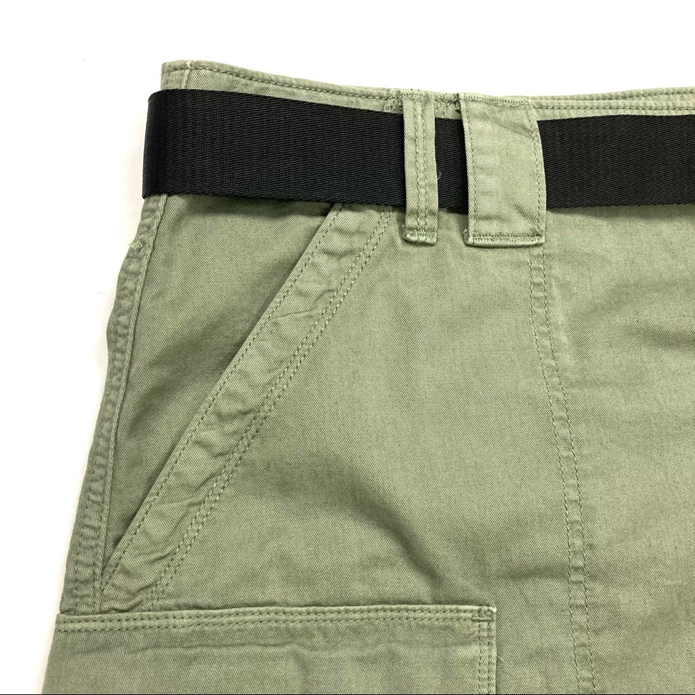 American Eagle A-Line Cargo Skirt High Rise Belted - Picture 3 of 9